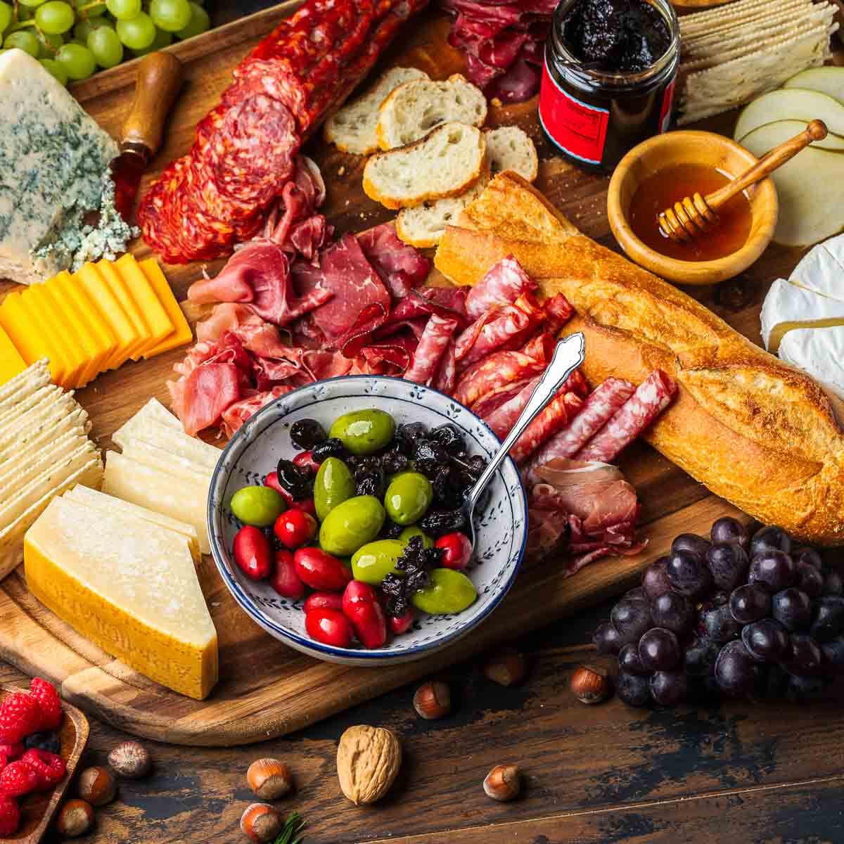 Gourmet charcuterie display for a private event