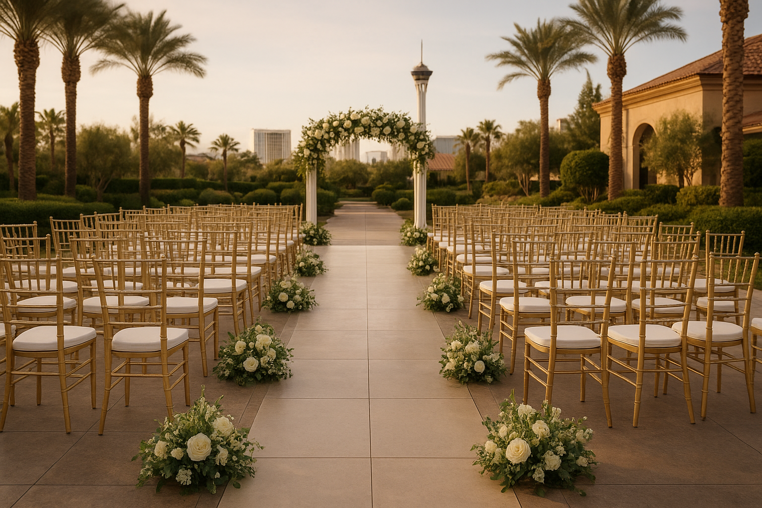 Ceremony Chair Rentals in Las Vegas for Stylish Weddings and Events