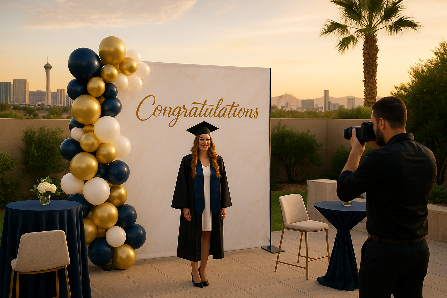 Graduation Backdrop Rentals in Las Vegas for Stylish Celebrations