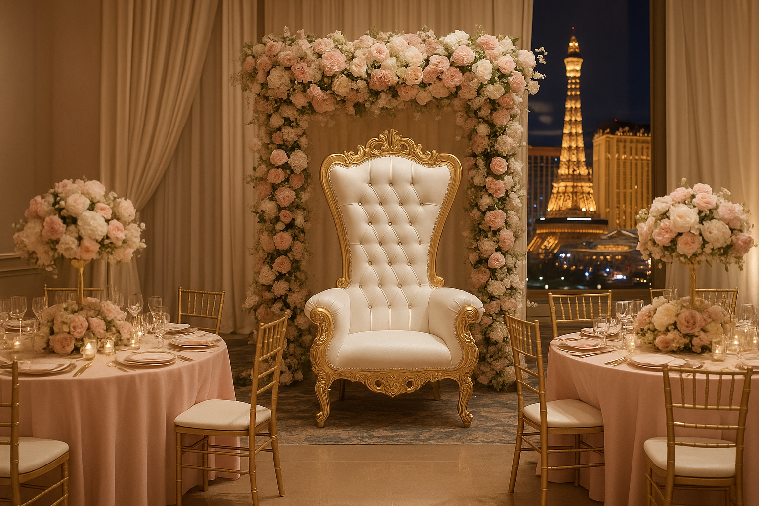 Quinceanera Throne Chair Rentals in Las Vegas